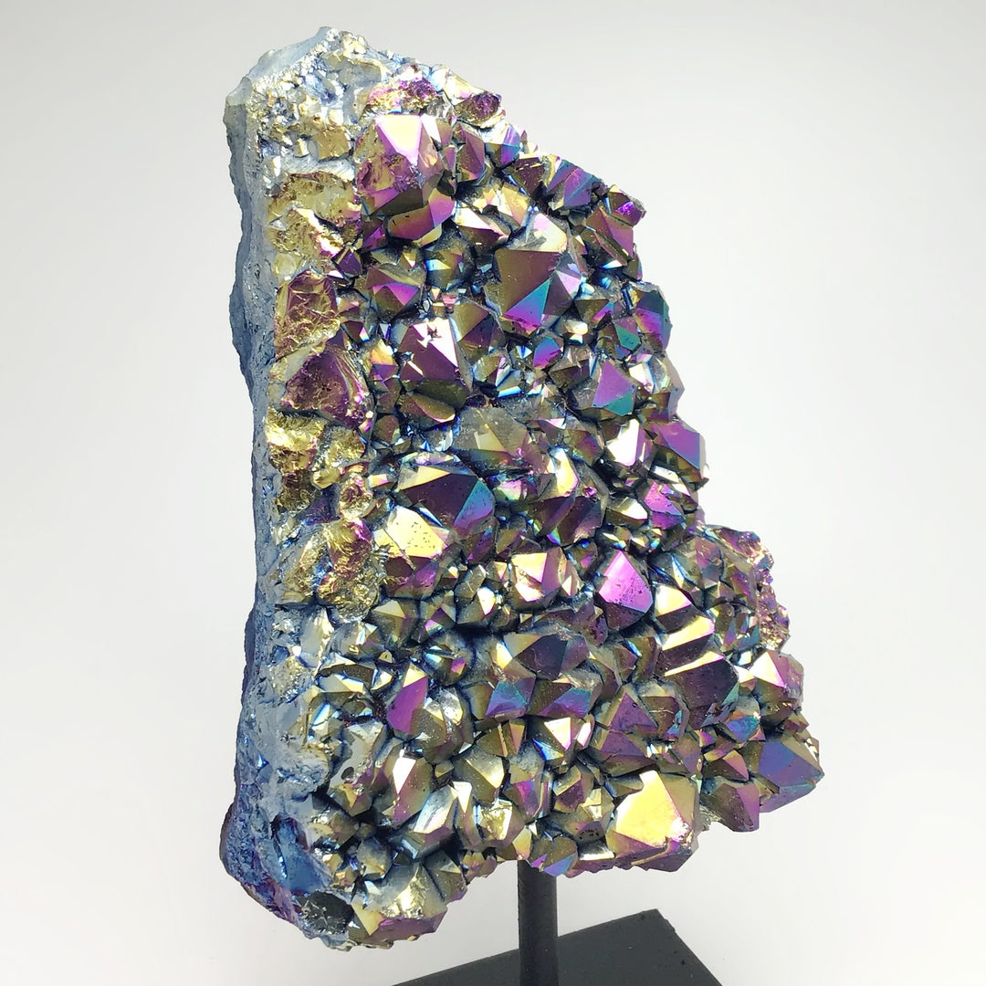 Rainbow Amethyst Druze Cluster On Stand