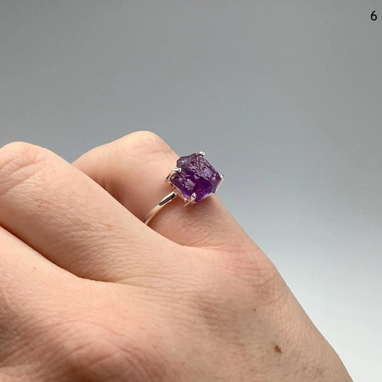 Raw Amethyst Ring