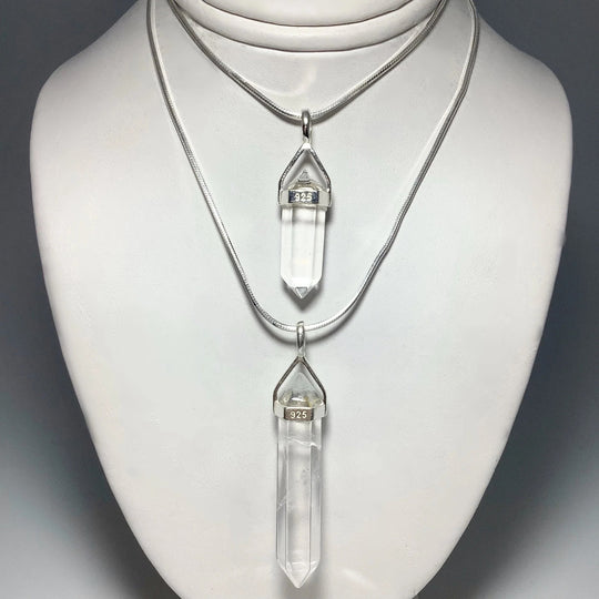 Quartz Double Terminated Point Pendant