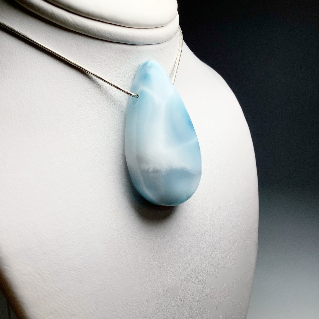 Larimar Drilled Pendant