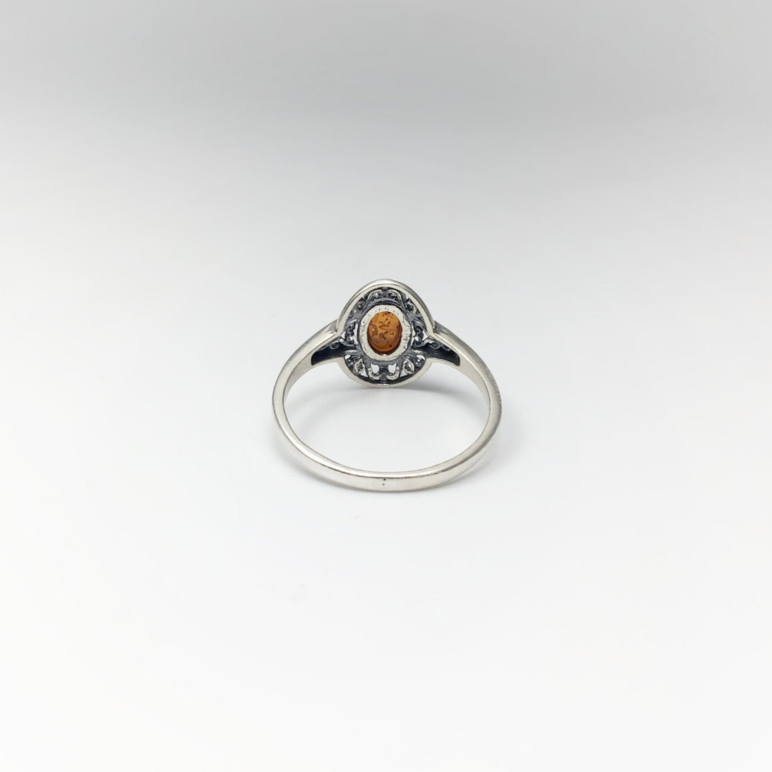 Cognac Amber Ring