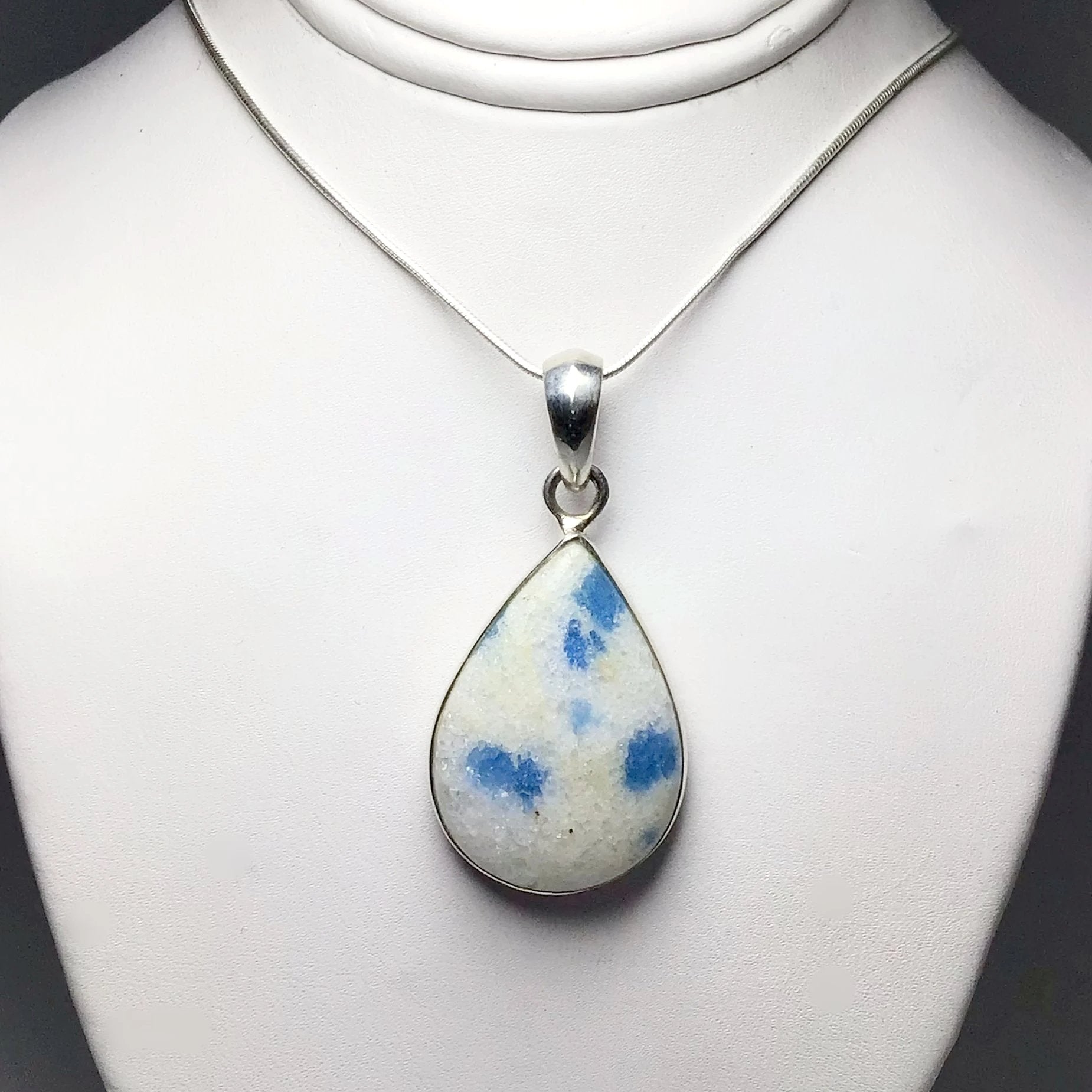 K2 Granite Azurite Pendant