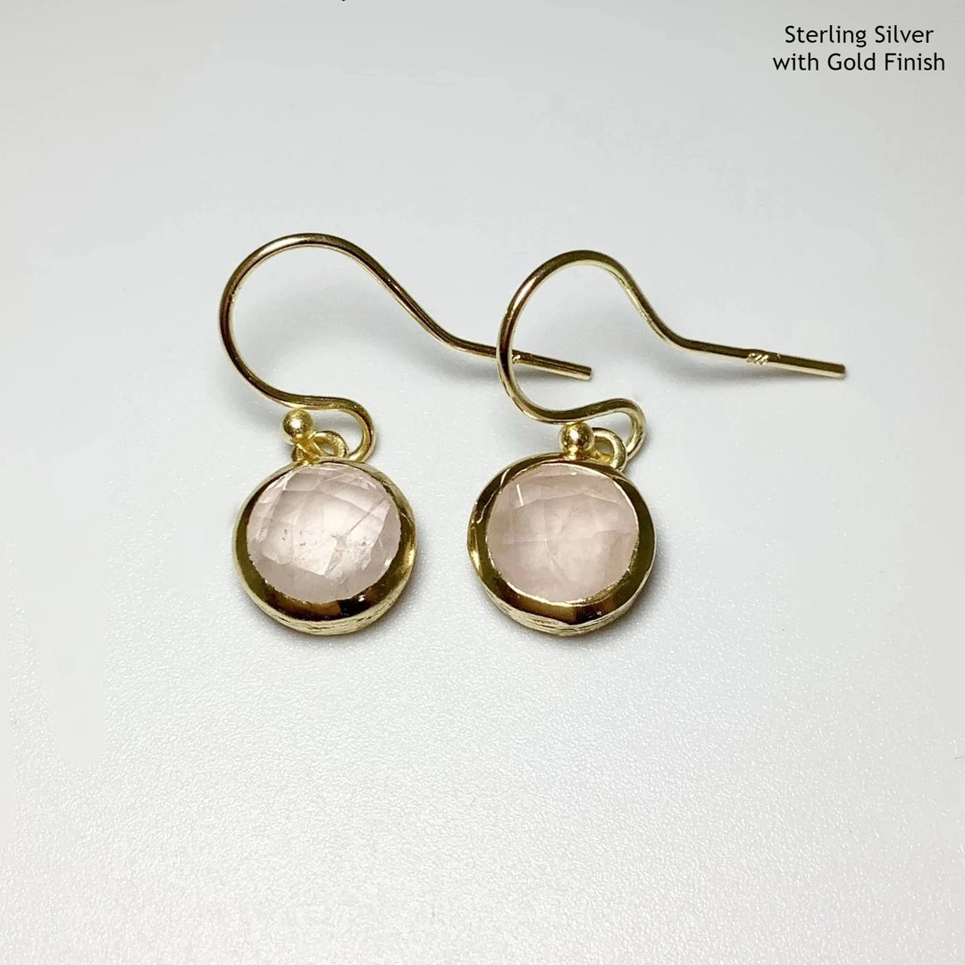 Rose Quartz Dangle Earrings