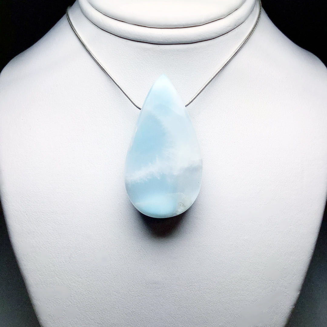 Larimar Drilled Pendant