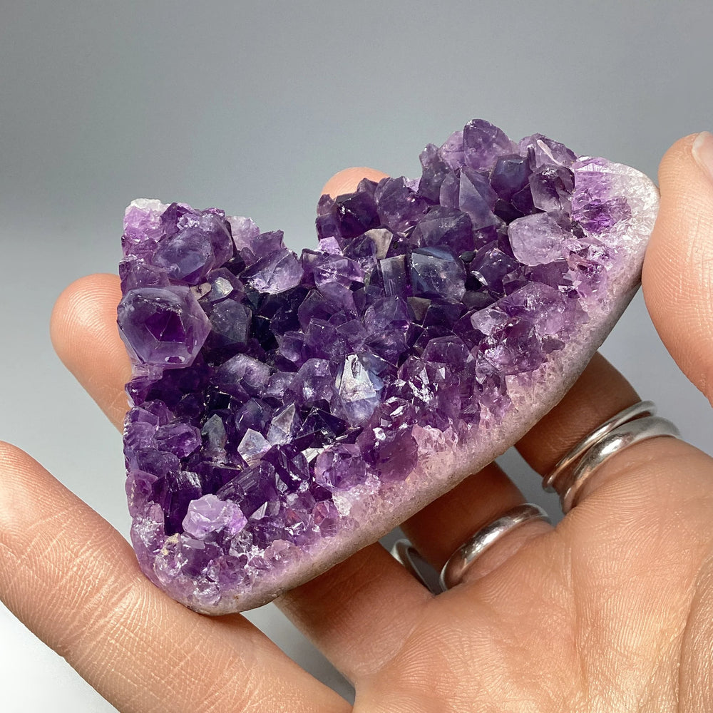 Amethyst Druze Cluster Mountain Carving