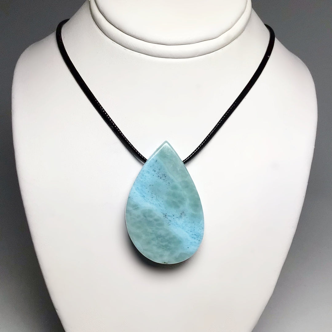 Larimar Drilled Pendant