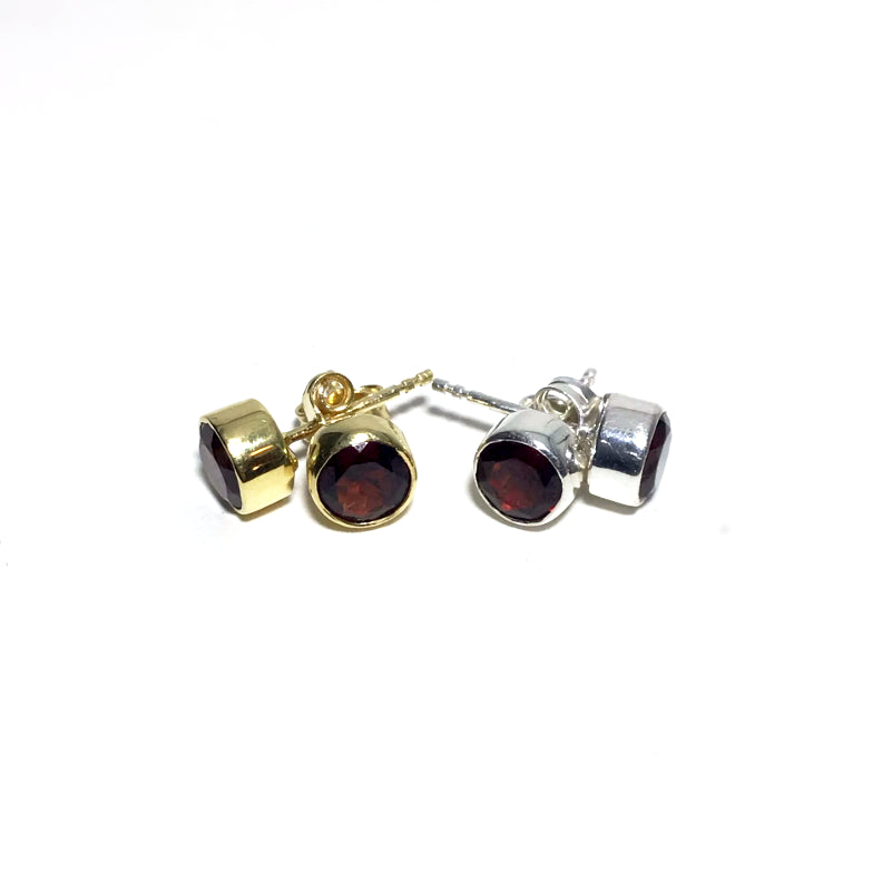 Garnet Stud Earrings