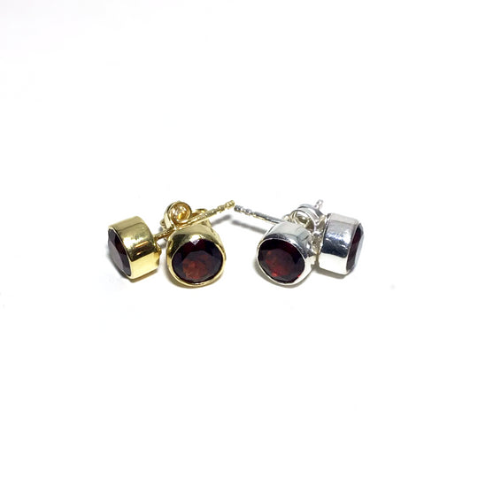 Garnet Stud Earrings