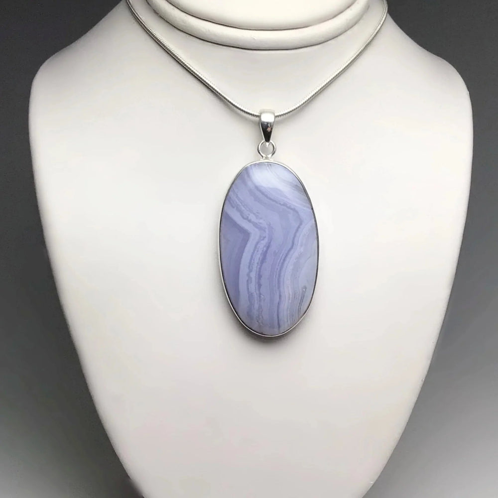 Blue Lace Agate Pendant