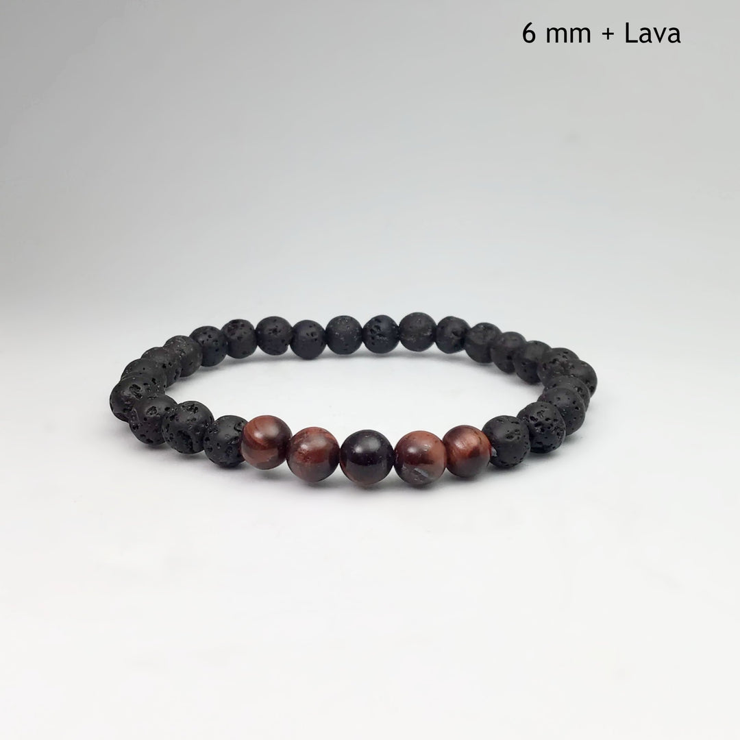 Red Tiger Eye Beaded Bracelet