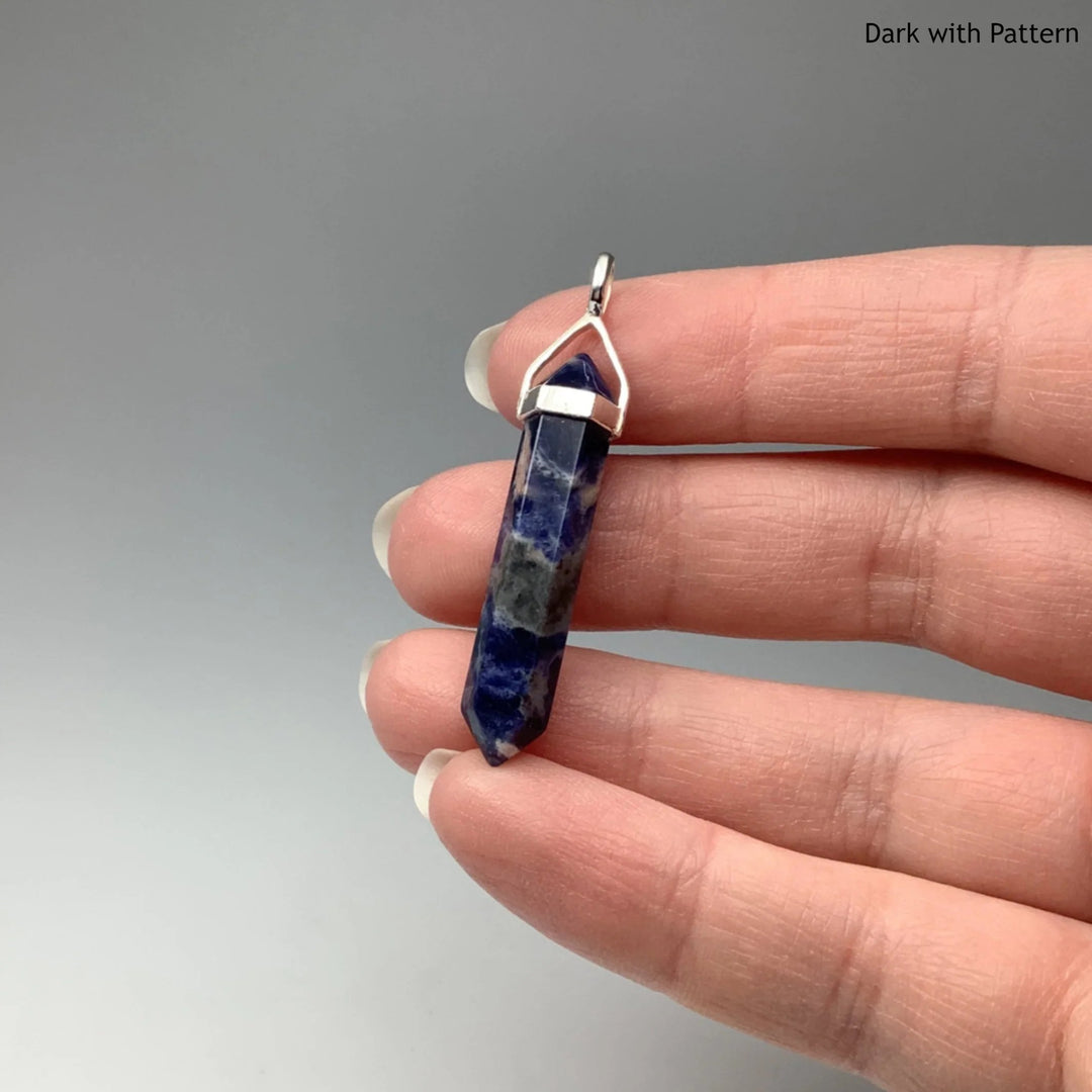 Sodalite Double Terminated Point Pendant