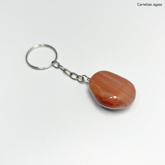 Tumbled Stone Keychain