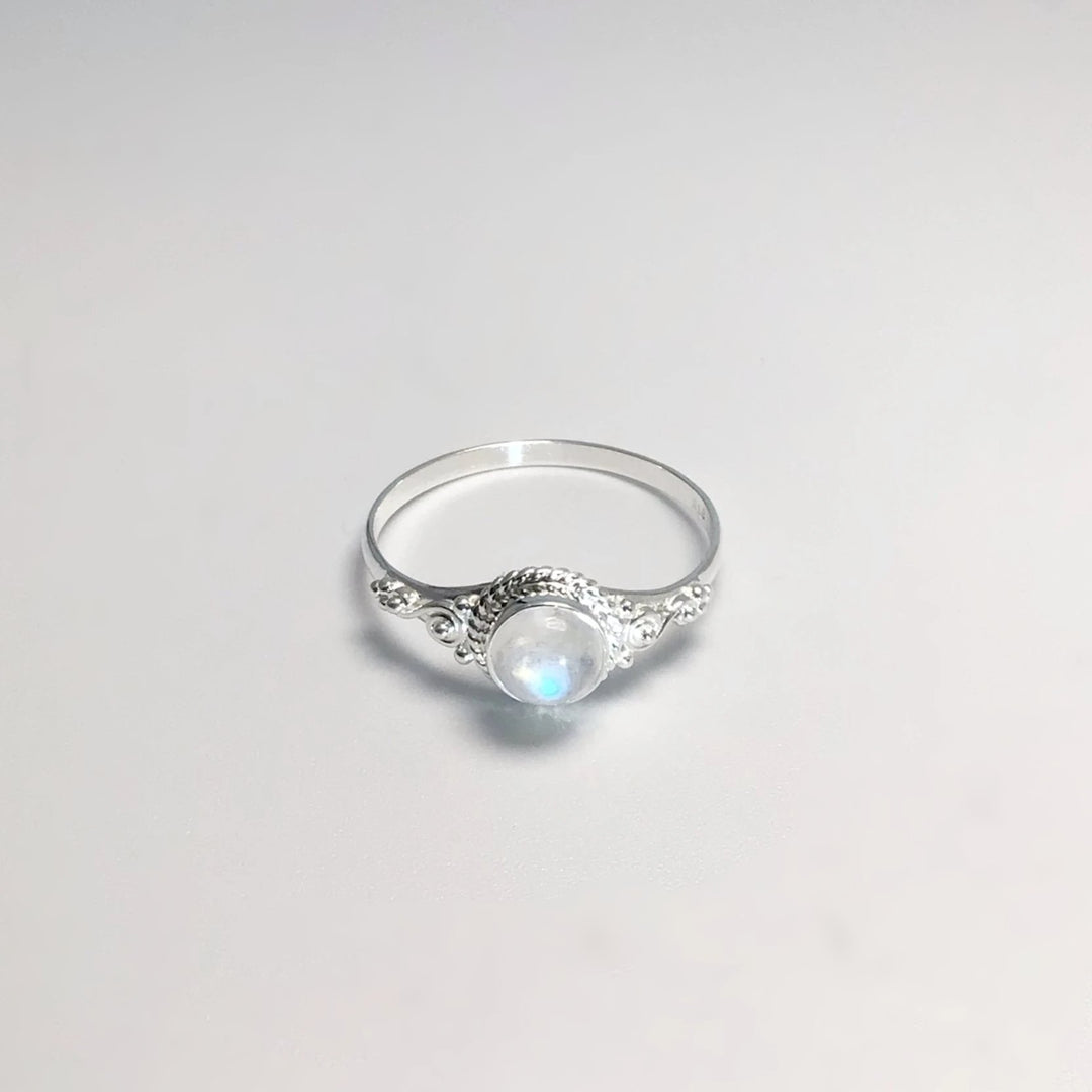 Rainbow Moonstone Ring