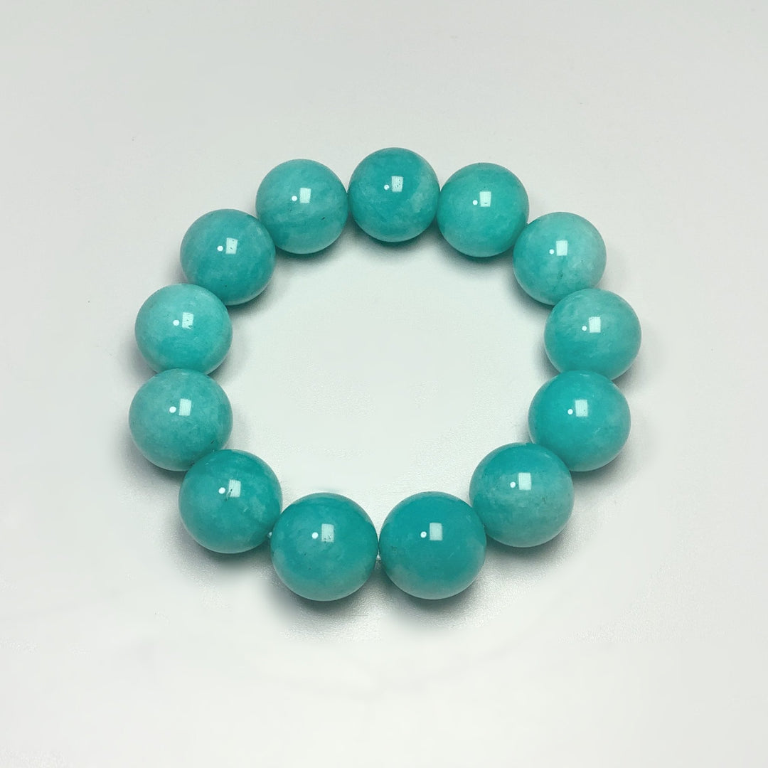 Amazonite Beaded Bracelet - 16mm - High Quality