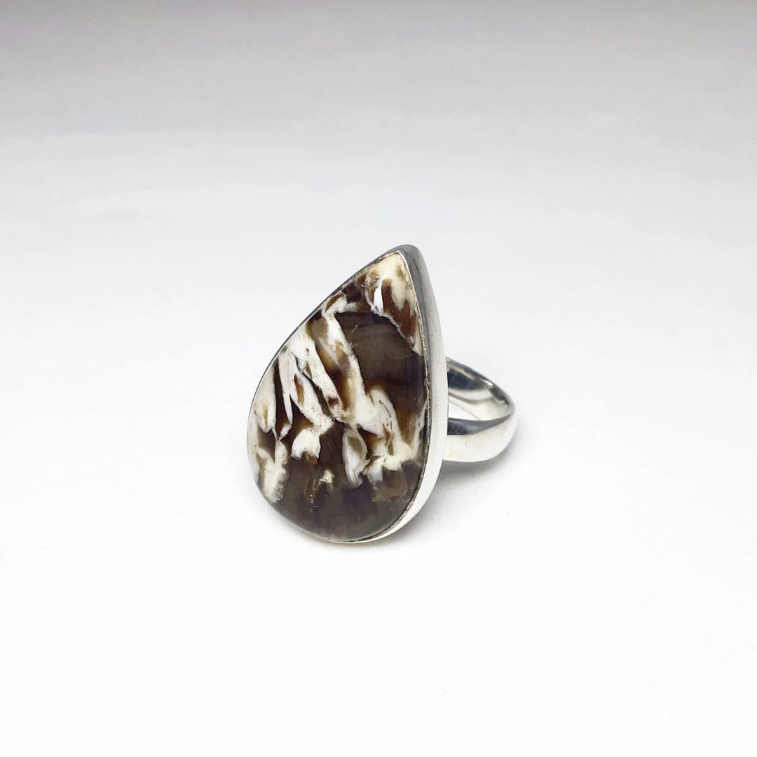 Petrified Peanut Wood Ring