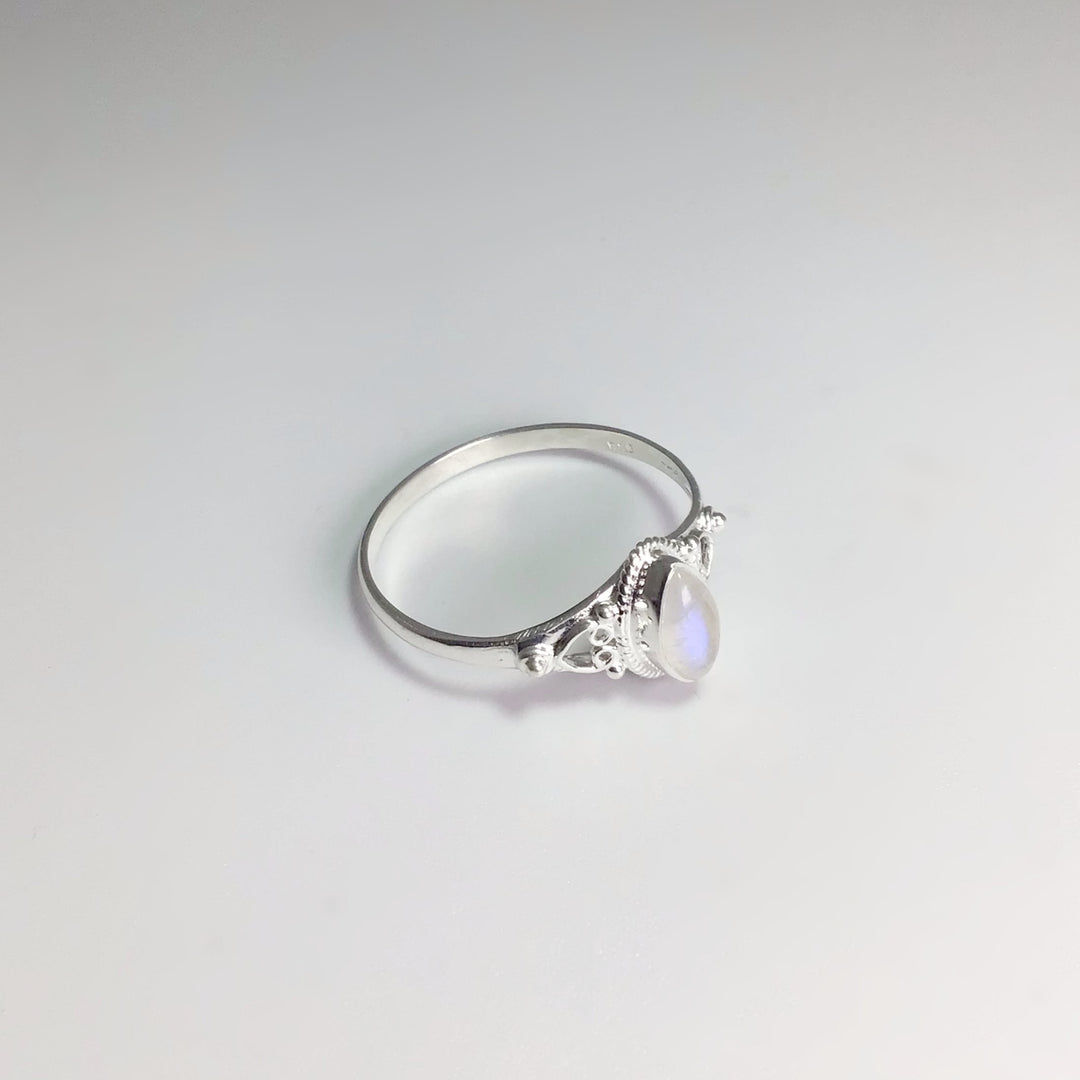 Rainbow Moonstone Ring