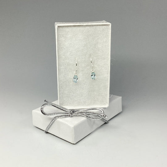 Blue Topaz Dangle Earrings