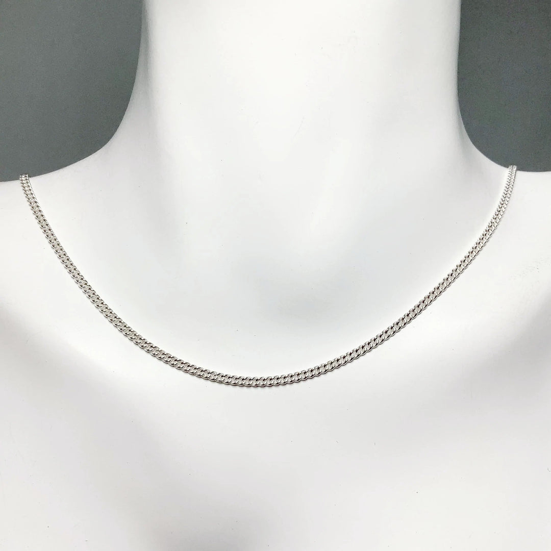 Sterling Silver Chain - Curb Link Style