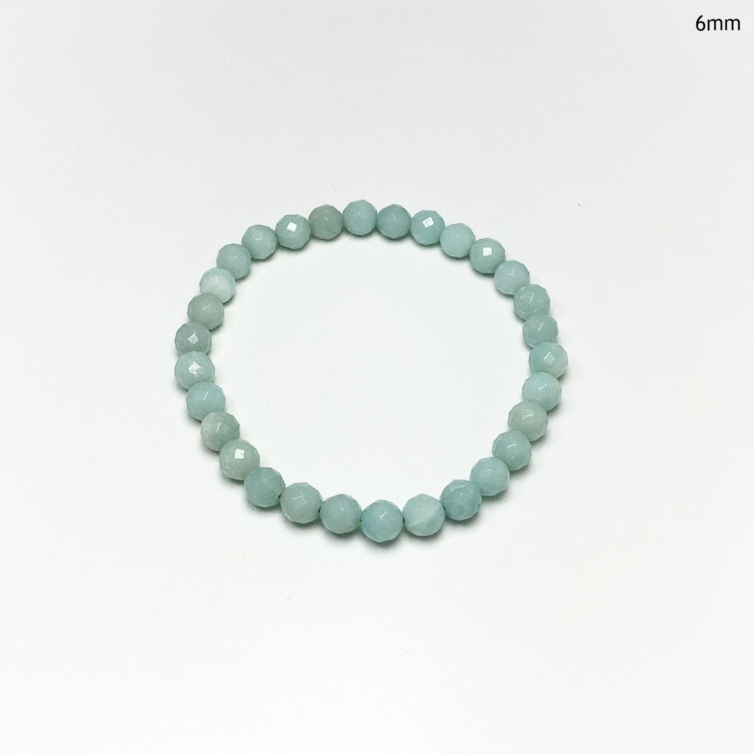 Amazonite Faceted Beaded Bracelet