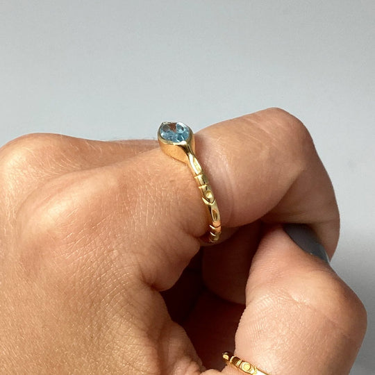 Blue Topaz Ring