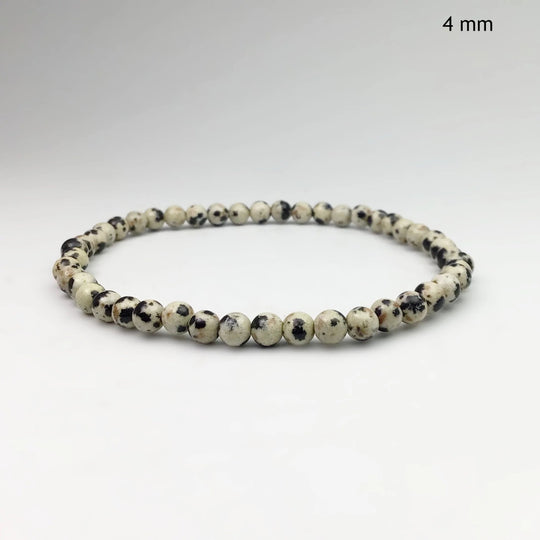 Dalmatian Jasper Beaded Bracelet