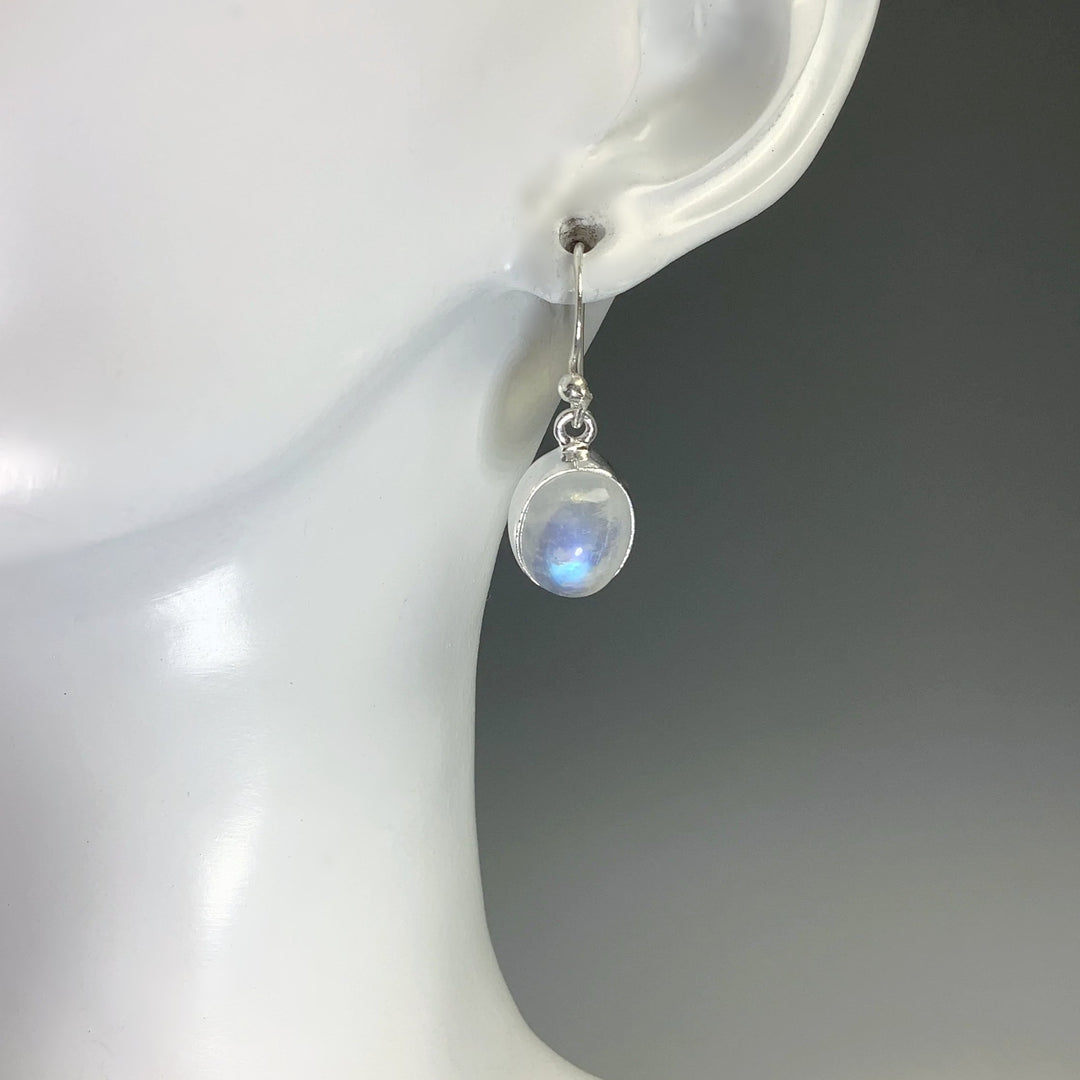 Rainbow Moonstone Dangle Earrings