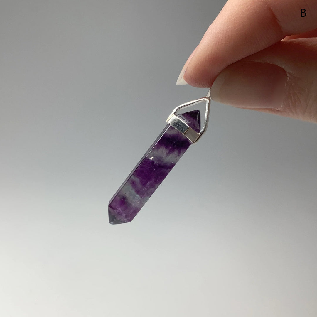 Fluorite Double Terminated Point Pendant