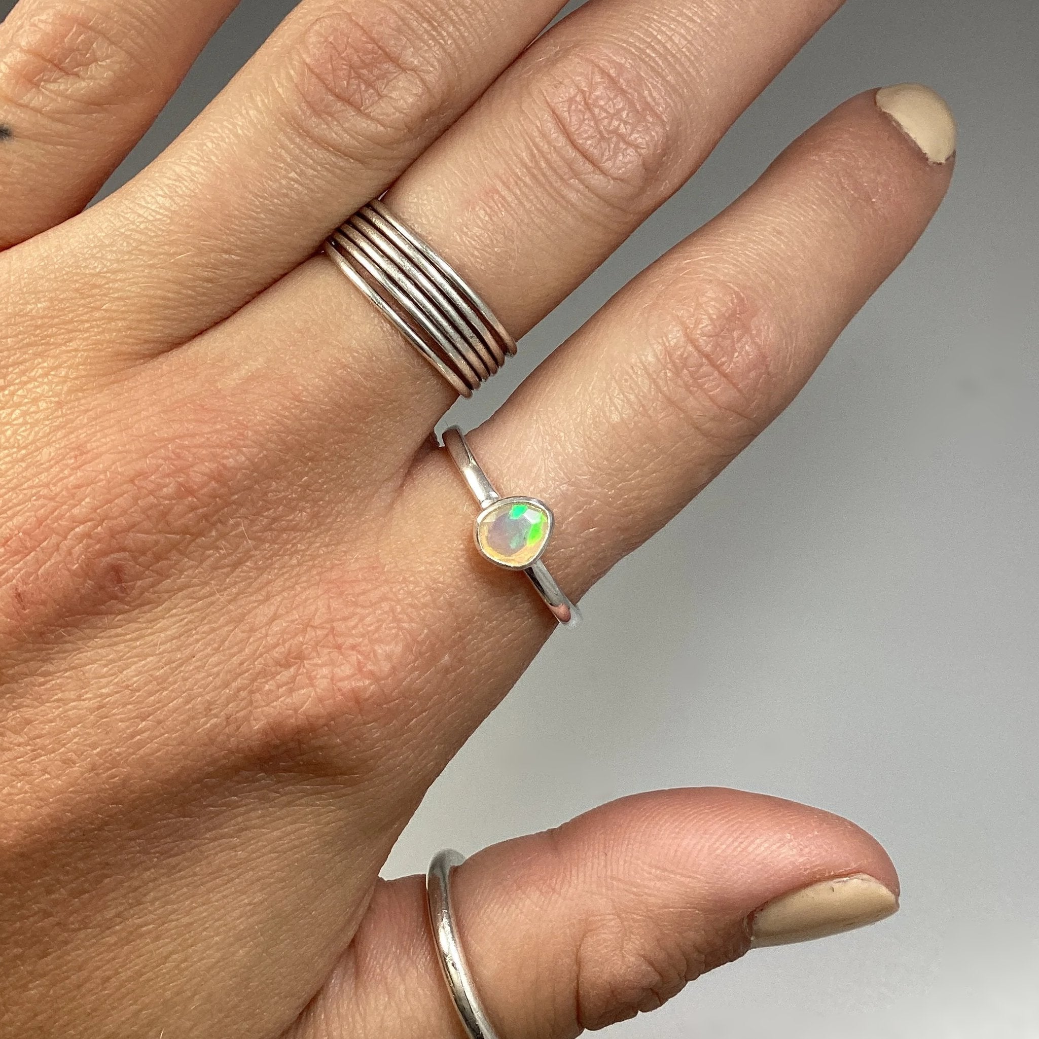 Ethiopian Fire Opal Ring