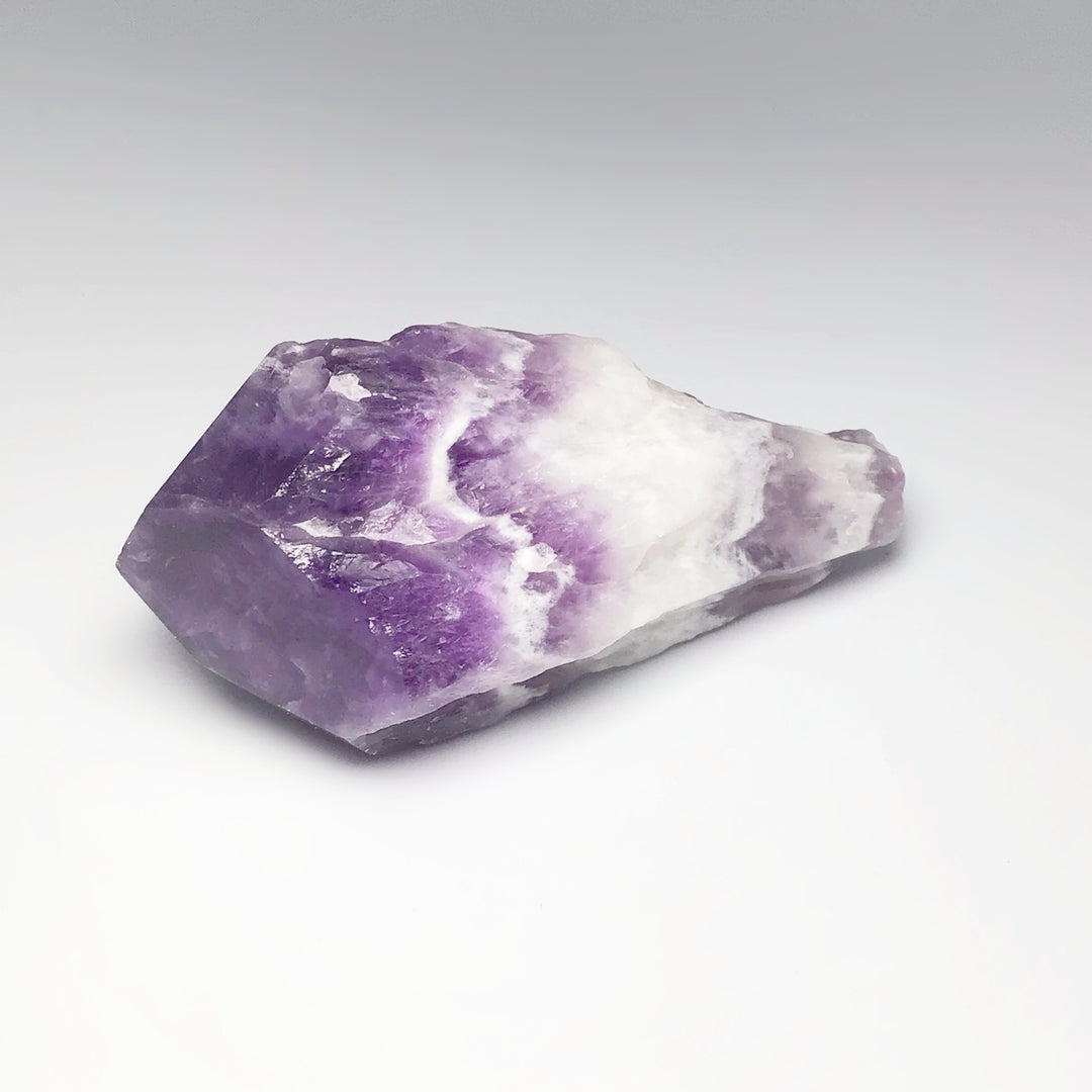 Rough Chevron Amethyst Point