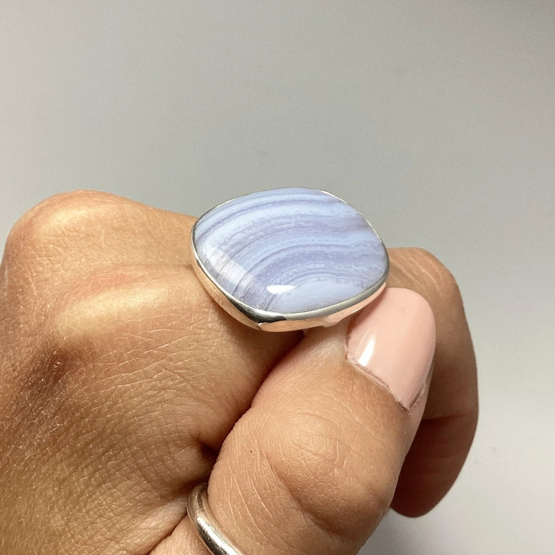 Blue Lace Agate Ring