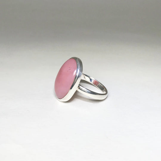 Pink Peruvian Opal Ring