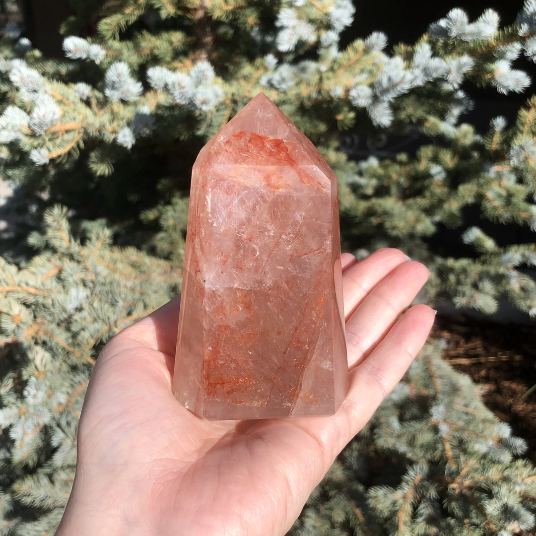 Red Hematoid Quartz Point