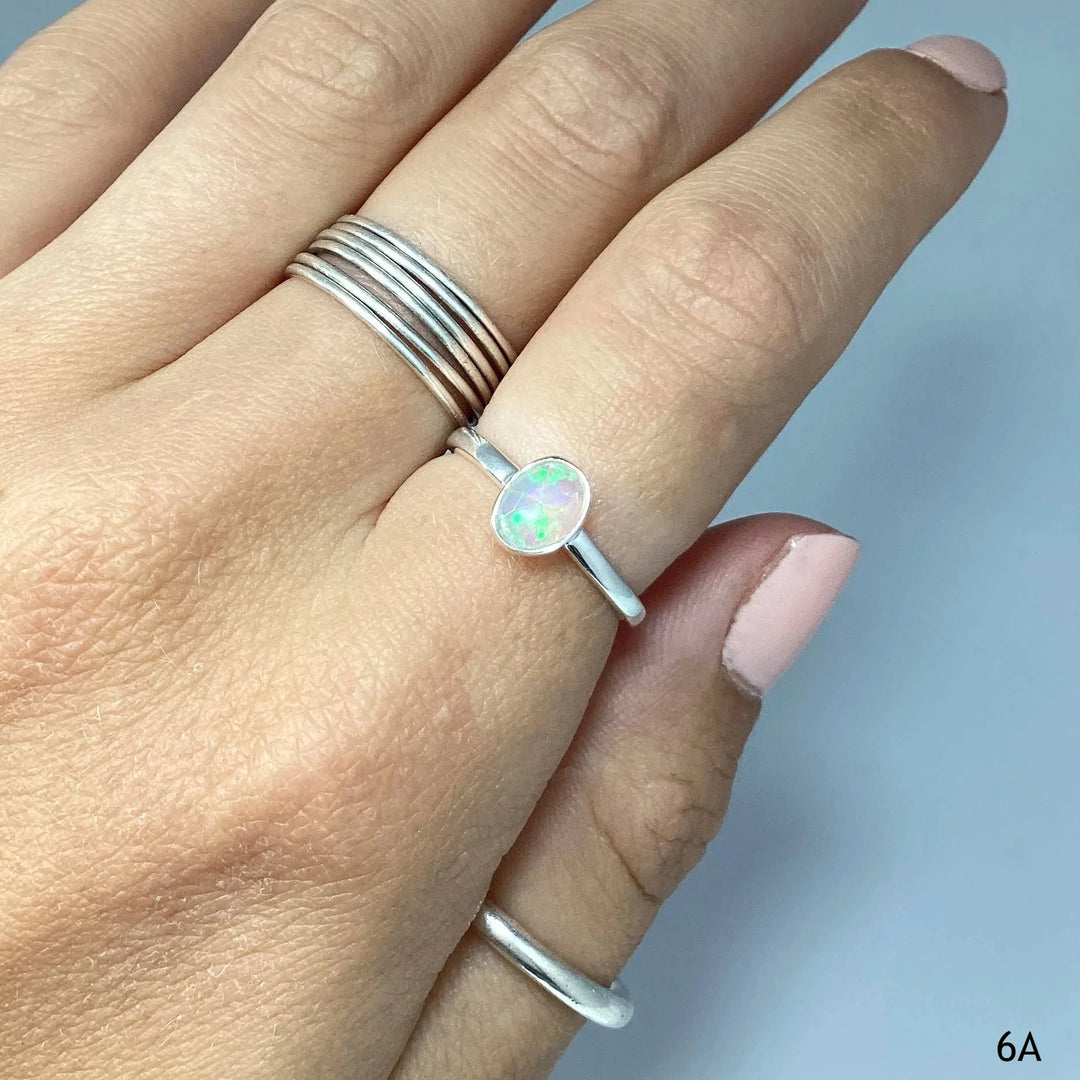 Ethiopian Fire Opal Ring