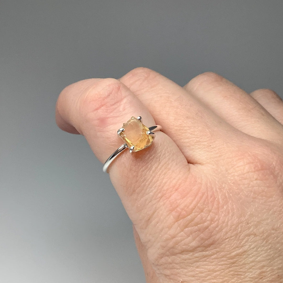 Raw Citrine Ring