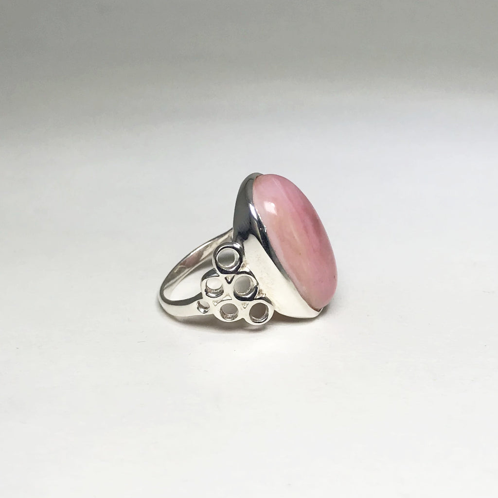 Pink Peruvian Opal Ring