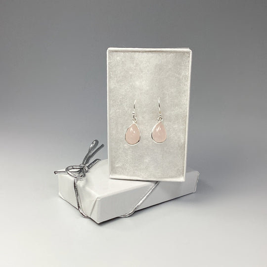 Rose Quartz Dangle Earrings