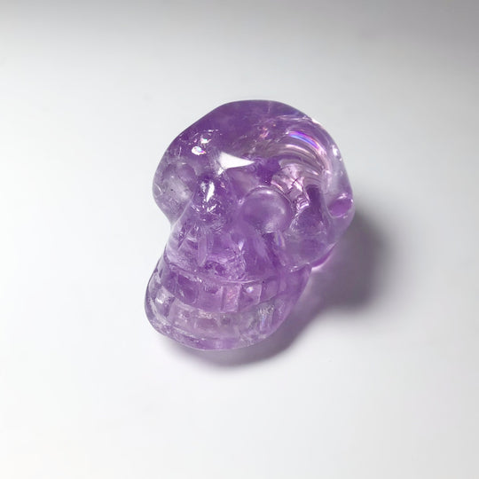 Carved Amethyst Crystal Skull