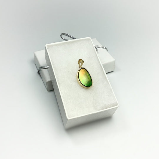 Alberta Ammolite 14K Gold Pendant