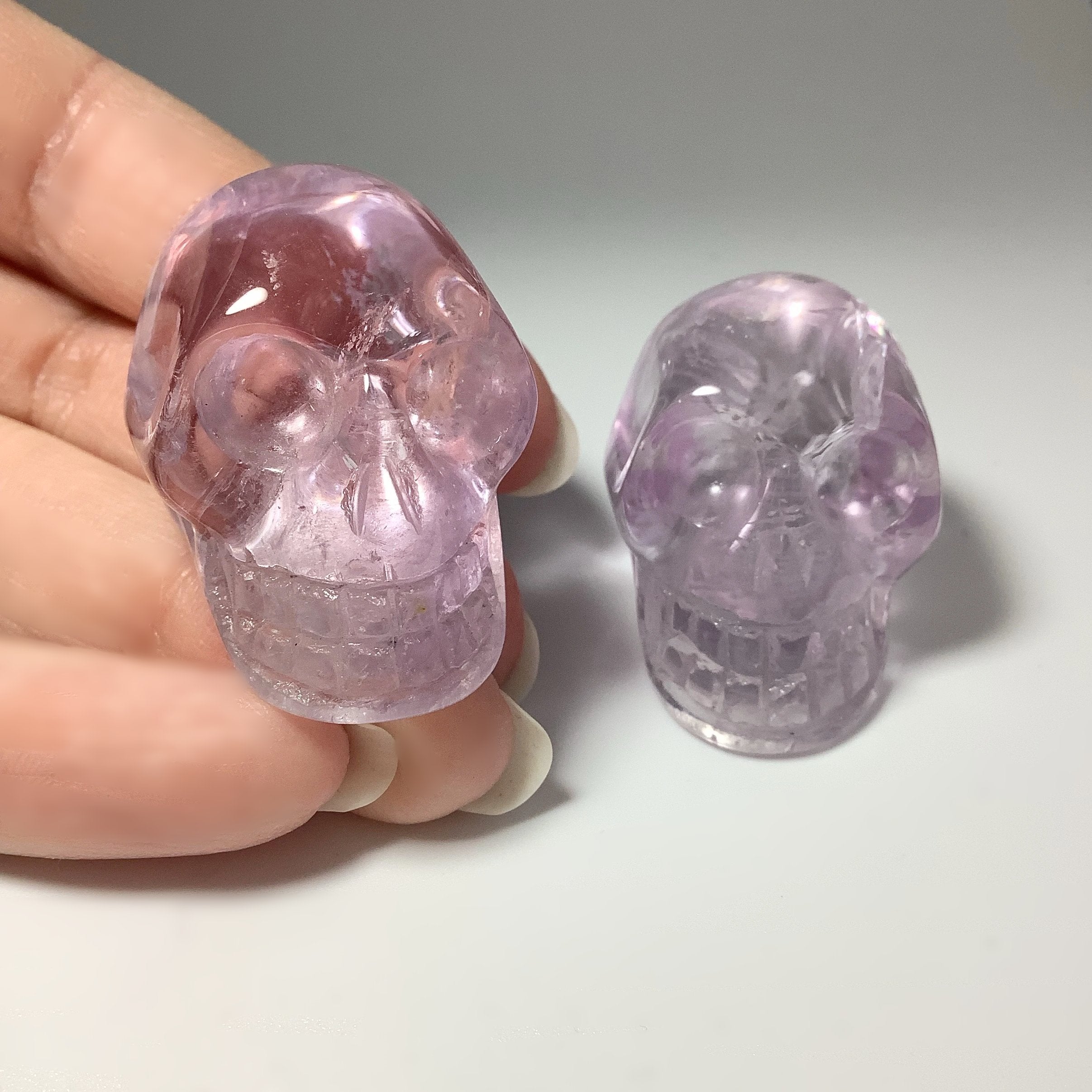 Carved Amethyst Crystal Skull at $55 Each