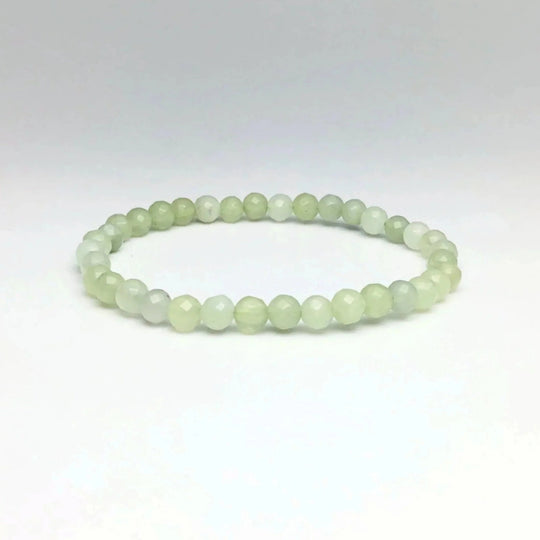 New Jade Faceted Beaded Bracelet