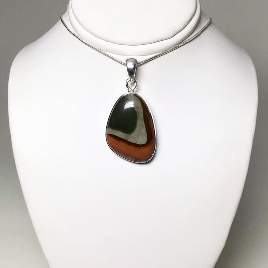 Polychrome Scenic Jasper Pendant