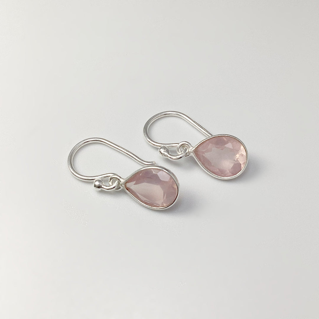 Rose Quartz Dangle Earrings