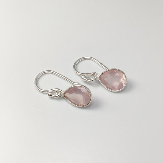 Rose Quartz Dangle Earrings