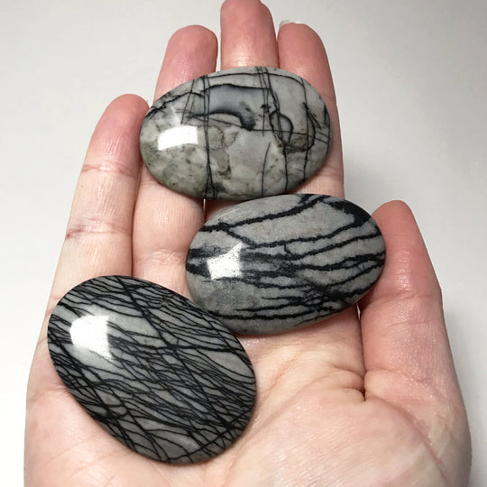 Worry Stone - Web Jasper