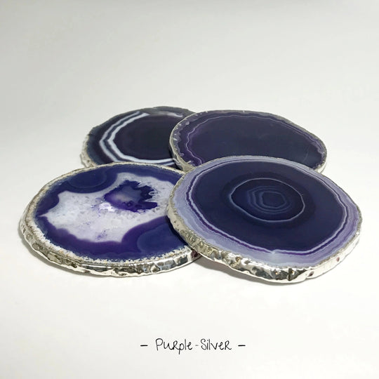 Agate Coasters - Set of 4