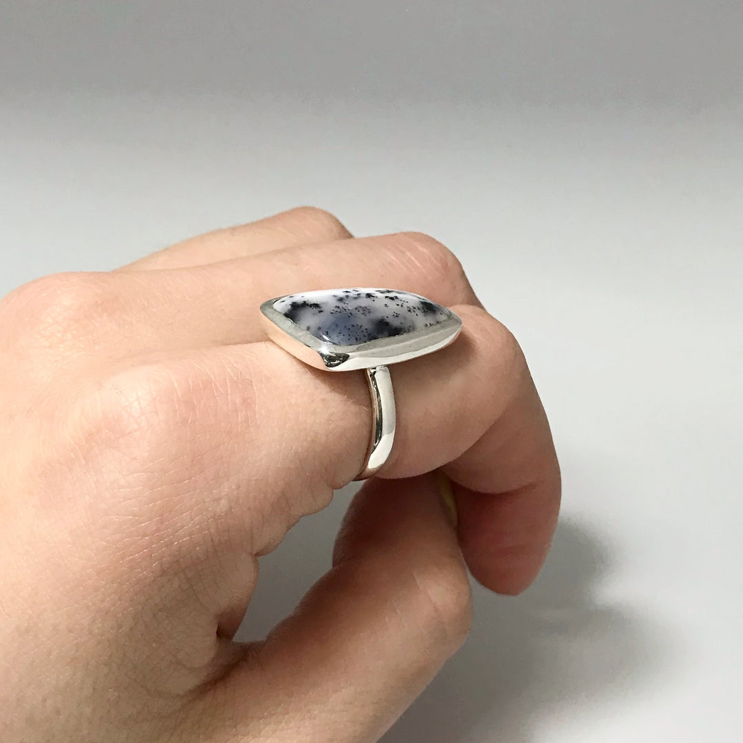 Dendritic Opal Ring