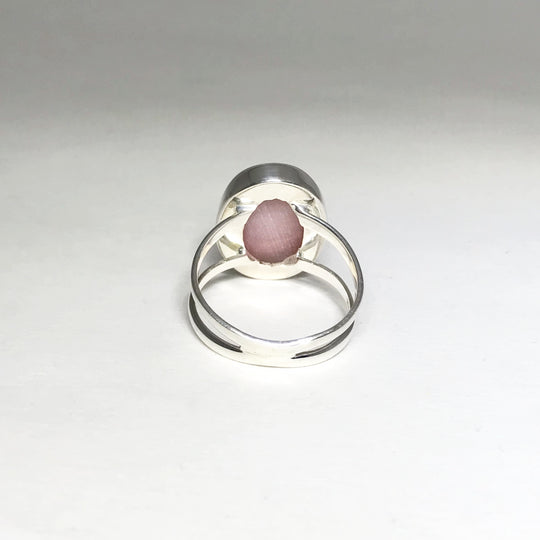 Pink Peruvian Opal Ring