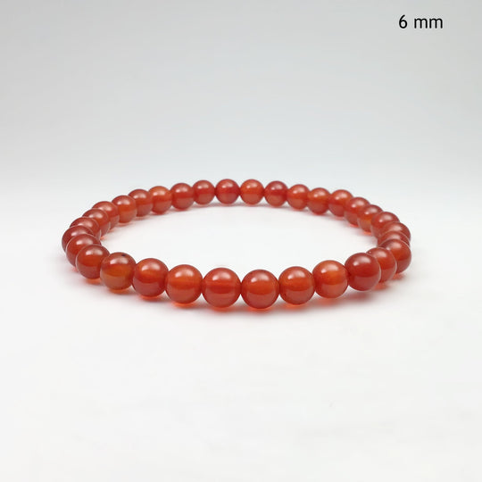 Carnelian Agate Beaded Bracelet