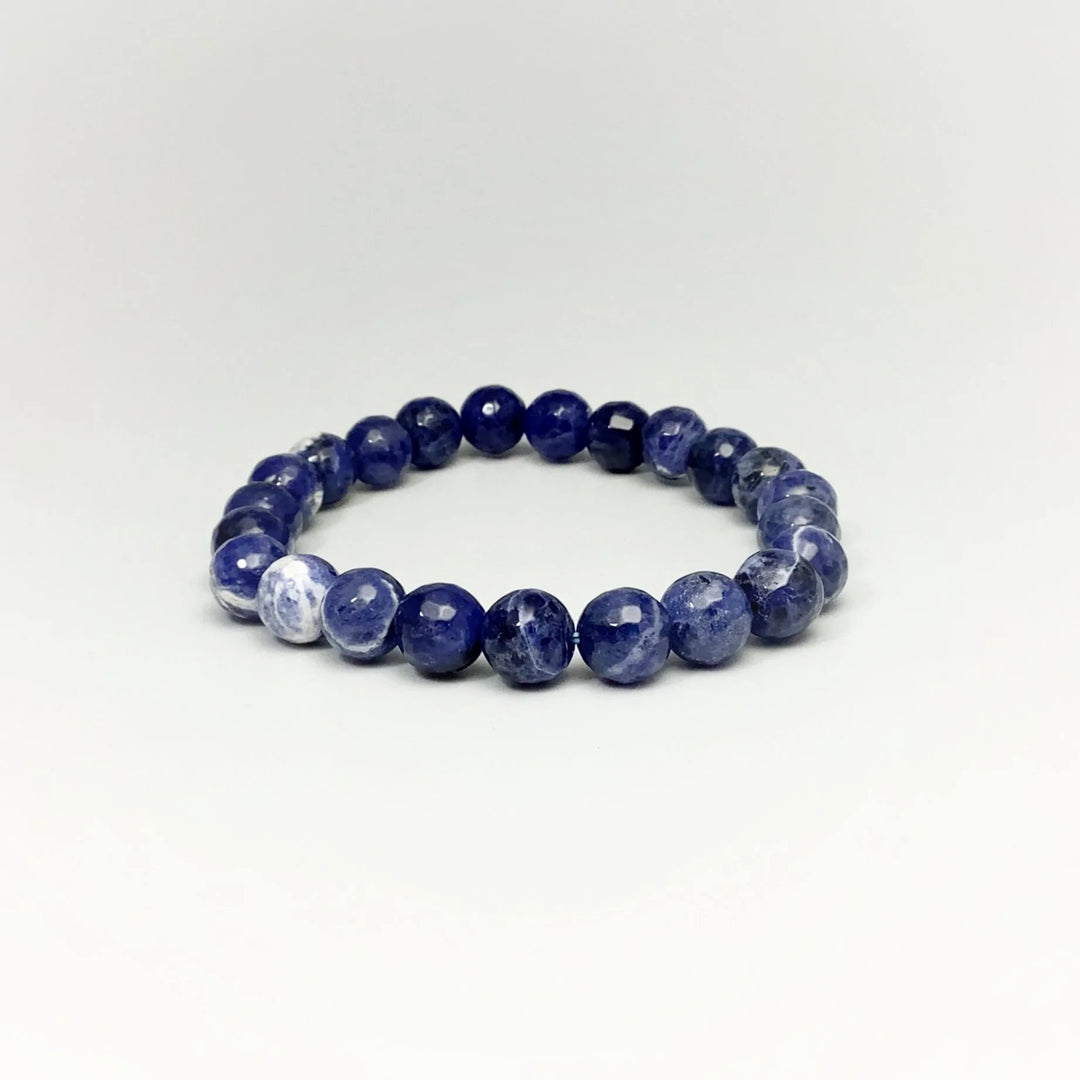 Sodalite Faceted Beaded Bracelet