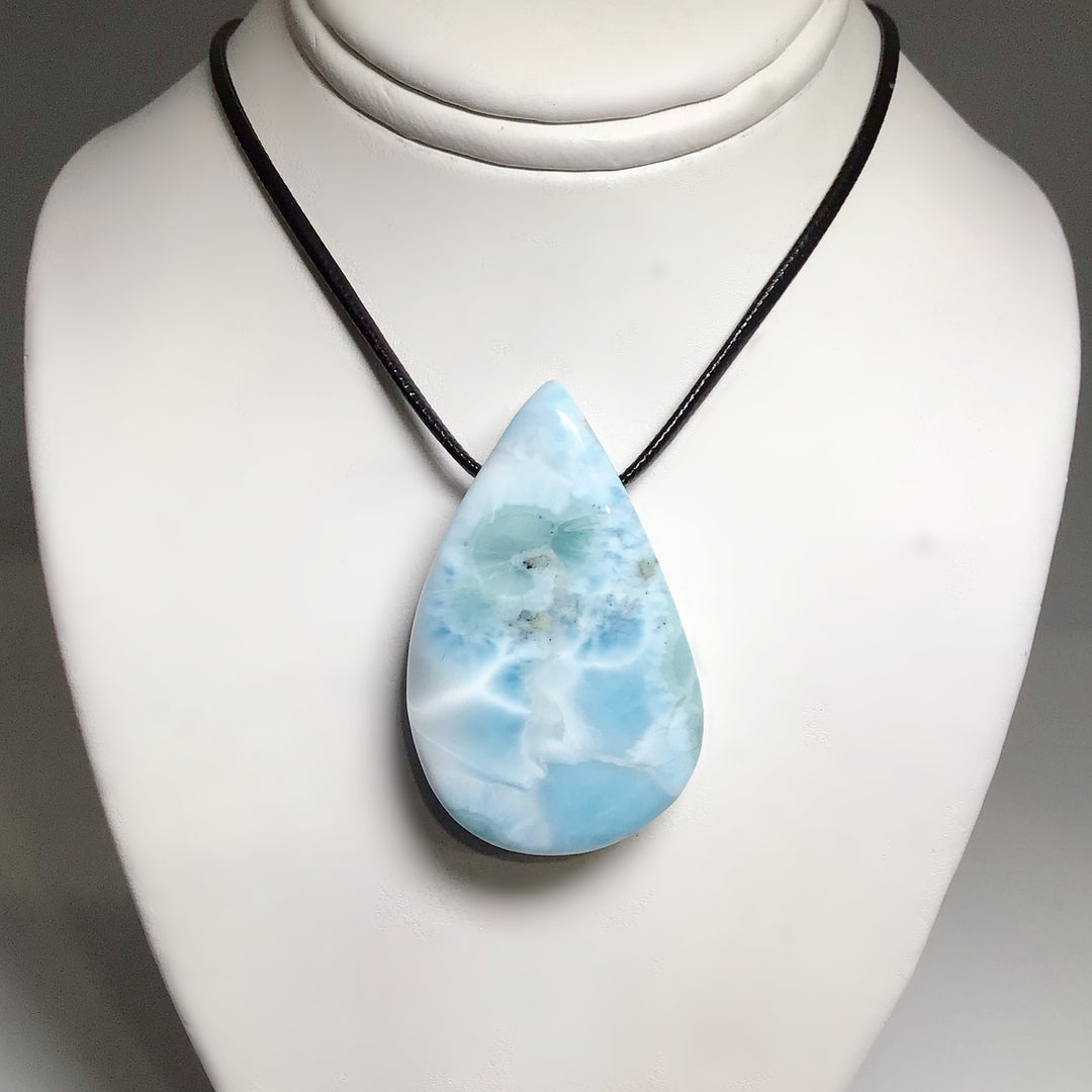 Larimar Drilled Pendant